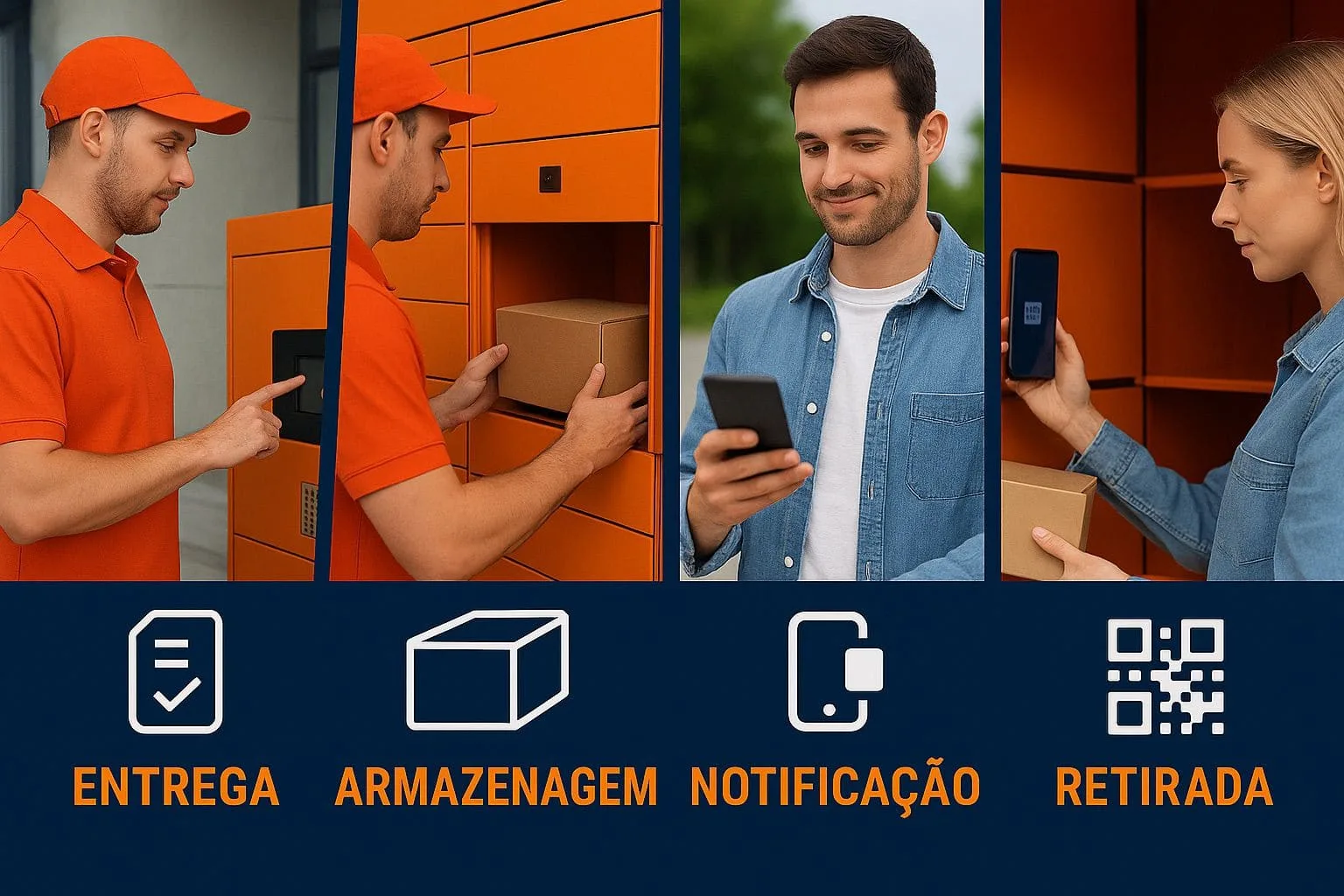 Morador Utilizando Locker Inteligente